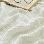 Cotton Bed Blankets White For Muslin Thermal 60"X80" Lightw. Fixed Price $60.99.