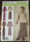 Simplicity Sewing Pattern 4886 Size 10-18 Women's Winter Top Pants Skirt Scarf. Fixed Price $8.00.