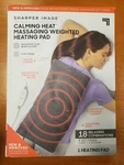 Sharper Image Calming Massaging Weighted Heating Pad 24"X12" (3980) F1A. Fixed Price $31.99.
