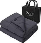 Cooling Weighted Blanket For Adults, 22LBS, 60"X80", Dark Grey, All-season. Fixed Price $127.99.
