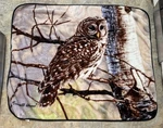 Majestic Barred Owl Throw Blanket Northwest Company Wildlife Decor Soft. Fixed Price $11.99.