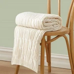 Aormenzy Cable Knit Throw Blankets 30 X 40 Inches, Light Weight - Cream. Fixed Price $14.95.