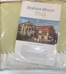 New Nwt Brahms Mount Allagash Maine Usa Diagonal Stripe Surf Throw Green White. Fixed Price $152.10.