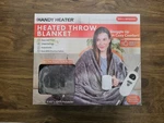 Handy Heater Sherpa Throw Blanket 50"X60" Plush Heated. Fixed Price $38.00.