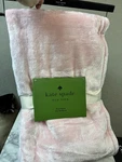 Kate Spade Plush Fleece Throw Light Pink Color - 60 X 70 Brand New. Fixed Price $68.00.