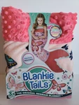 Pink Butterfly Mermaid Blanket. New. Blankie Tails. Machine Washable. 56"X22".. Fixed Price $15.00.