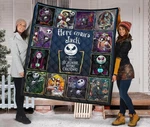 The Nightmare Before Christmas Here Comes Jack Spooky Quilt Blanket. Fixed Price $59.39.