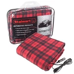 12V Electric Red Plaid Car Heated Blanket For Automobiles Heats Up. Fixed Price $29.99.