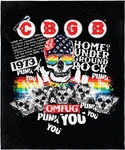 Cbgb Blanket Omfug Punk You Home Of Underground Rock Fleece Throw. Fixed Price $29.74.