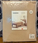 Sonoma Goods For Life The Everyday 100% Cotton Blanket Full/queen Tan Khaki New. Fixed Price $35.00.