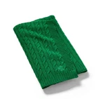 Ralph Lauren Jamie Cable-knit Throw Blanket Super Soft Cozy 50" X 70" Green. Fixed Price $60.00.