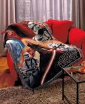 Disney Star Wars Force Awakens Tapestry Throw Woven Blanket Wall Hanging Afghan. Fixed Price $39.95.