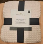 Threshold Waffle Weave Pink Blanket Full/queen. Fixed Price $12.99.
