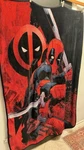 Marvel Deadpool Fleece Throw Blanket Red Black 60X44 Licensed Northwest. Fixed Price $19.99.