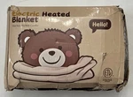 Big Bear Cuddle Electric Heated Blanket, Brown, 72" X 84", Please Read Details. Fixed Price $29.99.
