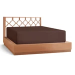 21 Extra Deep Pocket Ultra Soft Fitted Sheet With Corner Straps, Full-chocolate. Fixed Price $19.99.