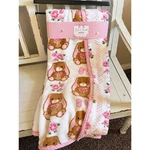 Soft & Sweet Reversible Plush Throw Blanket Bunny Rose Pink 50X70 New Easter. Fixed Price $42.00.