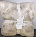 Nwt Pottery Barn Full/queen Waffle Weave Blanket, Natural Beige 96 X. Fixed Price $67.50.