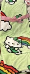 New Hello Kitty St Patricks Day Over The Rainbow Green Blanket Throw 60X70 Nwt. Fixed Price $40.00.