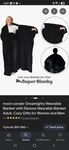 Moon Sonder Dreamighty Wearable Blanket Sleeves Adult, Cozy. Fixed Price $21.99.