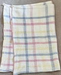 Vintage Pastel Basket Weave Cotton Baby Blanket Blue Pink White Beacon? Wpl 1675. Fixed Price $48.95.