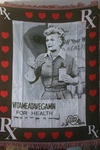 Northwest Love Lucy Afghan Tapestry Throw Blanket Vitameatavegamin Fun 44X58. Fixed Price $40.00.