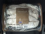 Berkshire Blanket Velvetloft Queen Sheet Set Taupe Ultra Soft Cozy New. Fixed Price $29.99.