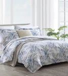 Tommy Bahama Bakers Bluff Queen Duvet Comforter Cover Set Cotton Tan Blue $280. Fixed Price $110.49.