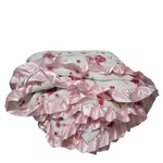 Simply Shabby Chic Target Full Queen Floral Satin Trim 2 Plush Blanket 90X90. Fixed Price $275.00.
