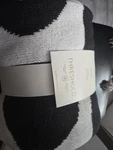 Threshold Reversible Knit Geo Throw Blanket Black & White, 50" X 60" Nwt. Fixed Price $20.00.