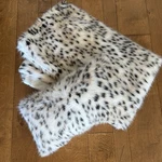 Faux Fur Snow Leopard Animal Print Throw Blanket And Pillow Set 64 48 White. Fixed Price $49.99.