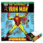 Disney Marvel Iron Man Classic 70S Cozy Fleece Blanket. Fixed Price $44.00.