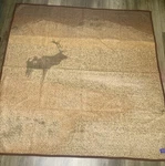 Pendleton Standing Watch Rustic Lodge Deer Theme Wool Throw Blanket Rare 2002. Fixed Price $189.99.