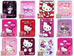Kids Twin Hello Kitty And Friends Raschel Soft Plush Bed Blanket 60" X 80". Fixed Price $34.99.