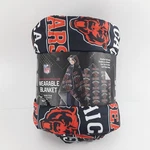 Northwest Nfl Chicago Bears Wearable Stadium Blanket 54X72 Snaps Hooded Puffy. Fixed Price $34.00.