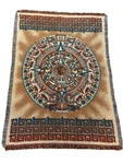Vintage Goodwin Weavers Throw Blanket Tapestry Aztec Southwest Sun. Fixed Price $44.00.