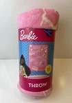 Barbie Pink Super Soft And Cuddly Plush Fleece Throw Blanket 46"X60" Mattel New!. Fixed Price $11.00.
