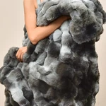 Phf Luxury Faux Rabbit Fur Blanket Twin Size Ultra Soft Fluffy Plush Cozy Warm. Fixed Price $106.83.