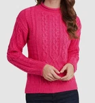 $80 Riley & Rae Women's Pink Brielle Cable-knit Long-sleeve Mock-neck Sweater. Fixed Price $19.48.
