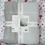 Laura Ashley Full/queen Reversible Ultimate Plush Blanket 2 Shades Of Gray. Fixed Price $71.99.