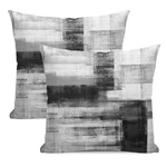 Aeioae Black Grey White Pillow Covers 18X18 Inch Set Of 2,ABSTRACT Art Throw .... Fixed Price $26.47.