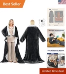 Electric Wearable Heated Blanket With Foot Pocket,. Fixed Price $110.99.