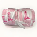 Nwt Palmetto Moon Cowgirl Micro Plush Soft Blanket Throw 52 X 66 Pink White. Fixed Price $29.99.