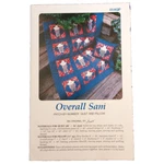 Overall Sam Quilt Sewing Pattern Annies Attic Patch-by-number 40"X54" Pillow Vtg. Fixed Price $9.47.