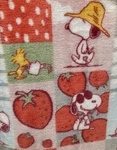 Peanuts Snoopy Berkshire Blanket Summer Strawberries 60X70 Throw. Fixed Price $75.00.