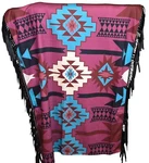 Two 2 Fly Southwest Blanket Fringe Nwt New Throw Southern Comfort Reversible. Fixed Price $25.00.