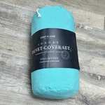 Cosy House Collection 3-PIECE Luxury Duvet Cover Set Full/queen Turquoise. Fixed Price $39.99.