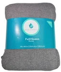 Pure Comfort Full Queen Blanket Polyester Fleece Grey Gray Cozy Warm Dorm. Fixed Price $27.99.
