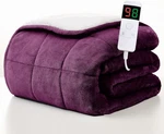 Heated Electric Throw Blanket, 10 Heat, Auto-off, Flannel Sherpa, Etl Safe. Fixed Price $135.98.