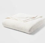 King Cozy Chenille Bed Blanket White - Threshold. Fixed Price $75.00.